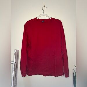 Lands' End Men's Red Long Sleeve Tee